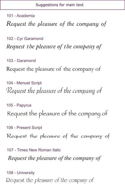 fonts