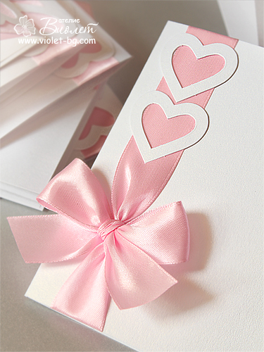 Coquette Wedding Invitation - pink