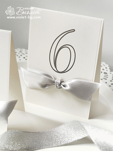 Wedding Stationery Style Table Number