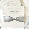 Grey Silver Style Invitation