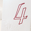 Roses Table Number